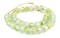 The Bead Chest Lime Swirl Recycled Glass Beads 18mm Ghana African Sea Glass Green Round Large Hole 32 Inch Strand Handmade Fair Trade